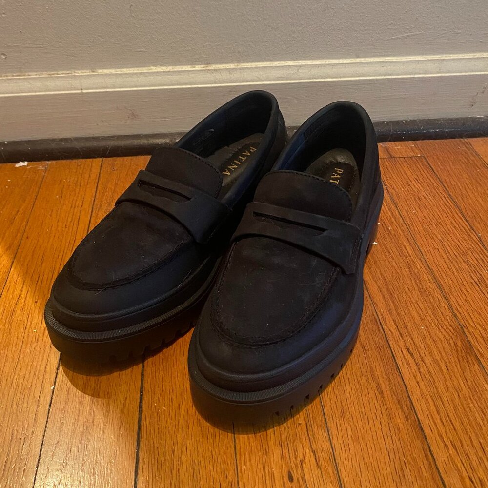 Portland Leather Zoe Chunky Loafer Size 8.5 (runs very small)